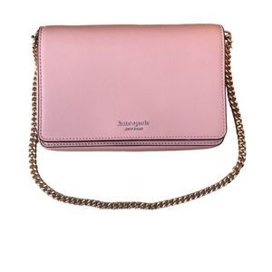 Kate Spade New York Sylvia Chain small convertible crossbody clutch Blush Pink